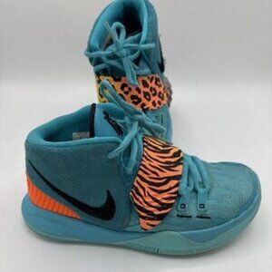 LOOK!! Nike Kyrie 6 PS Oracle Aqua Kids Youth 2Y BQ5600-300 Shoes EUC